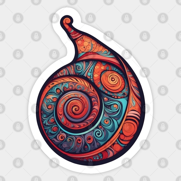 Snail Shell Sticker by VivaLaRetro